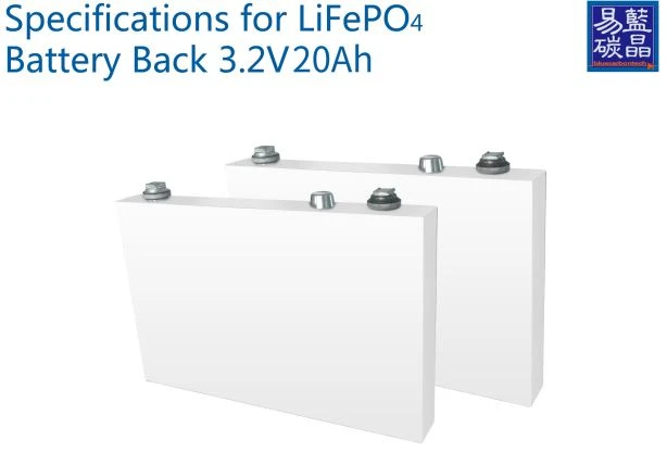 3.2V 20Ah LiFePO4 akkukenno syvän syklin ladattavalla akulla